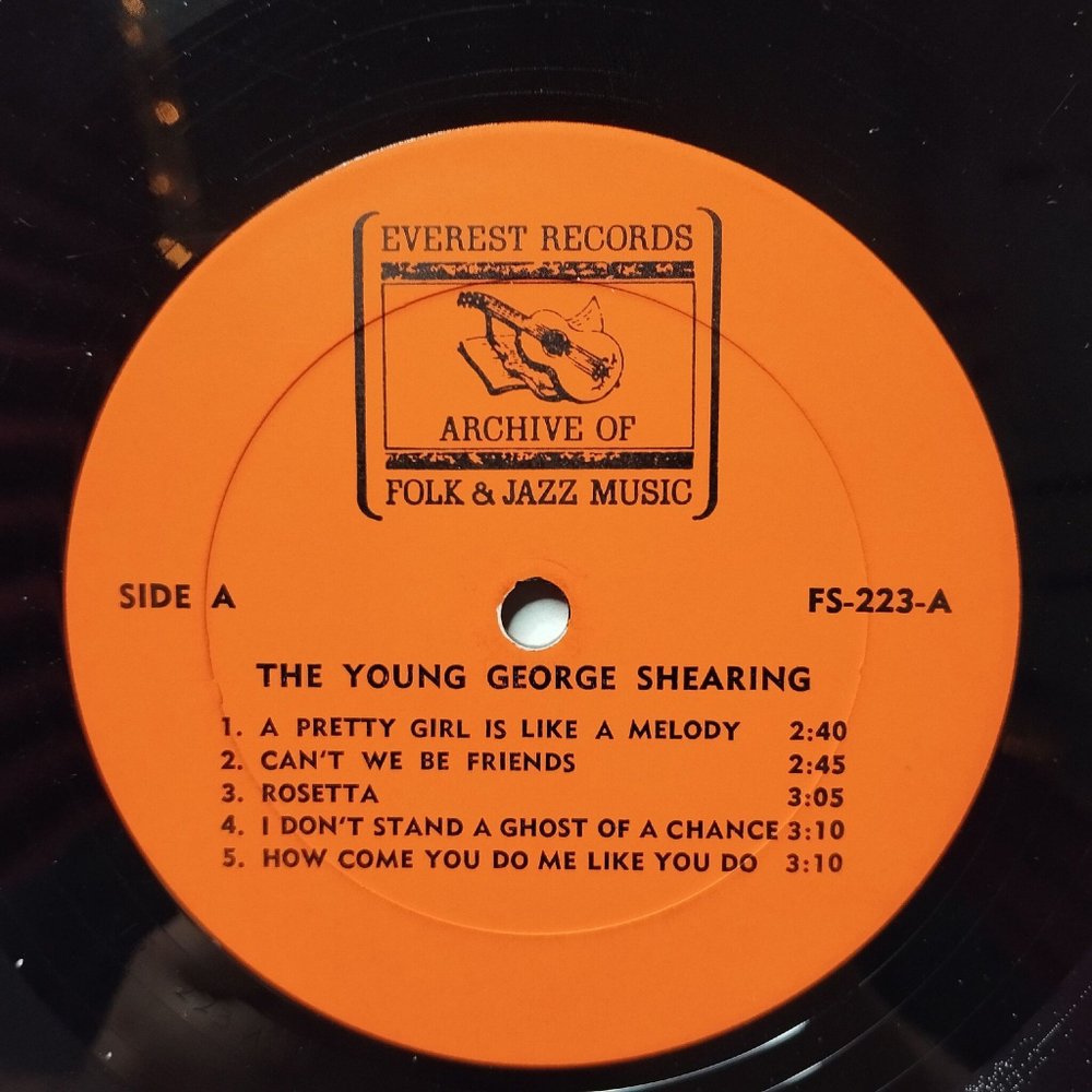 Винтажная виниловая пластинка LP The Young George Shearing (USA 1968)
