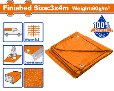 Тент 3х4 м 90 г/м2 (14) WADFOW WTQ0934