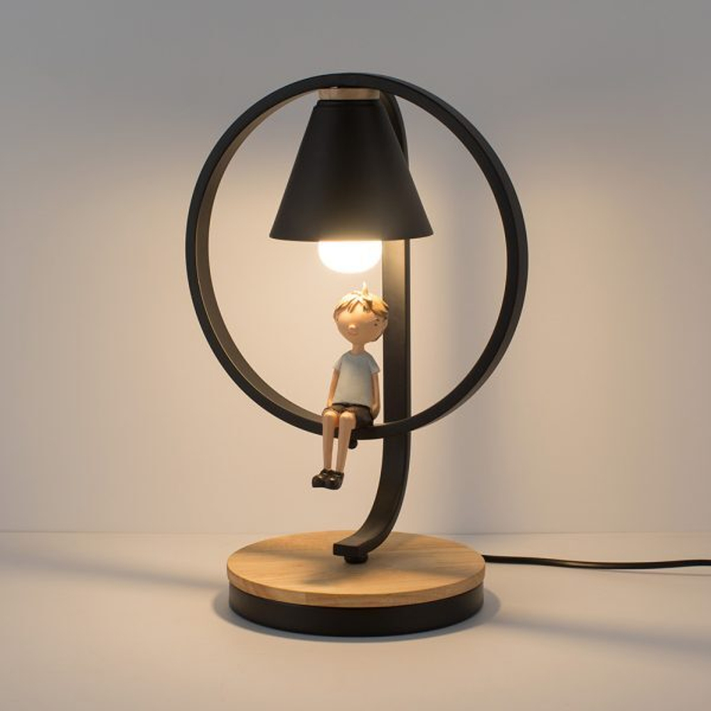 Настольная лампа Home Light Астерия MMD-LED E013-2-1xE27 черный
