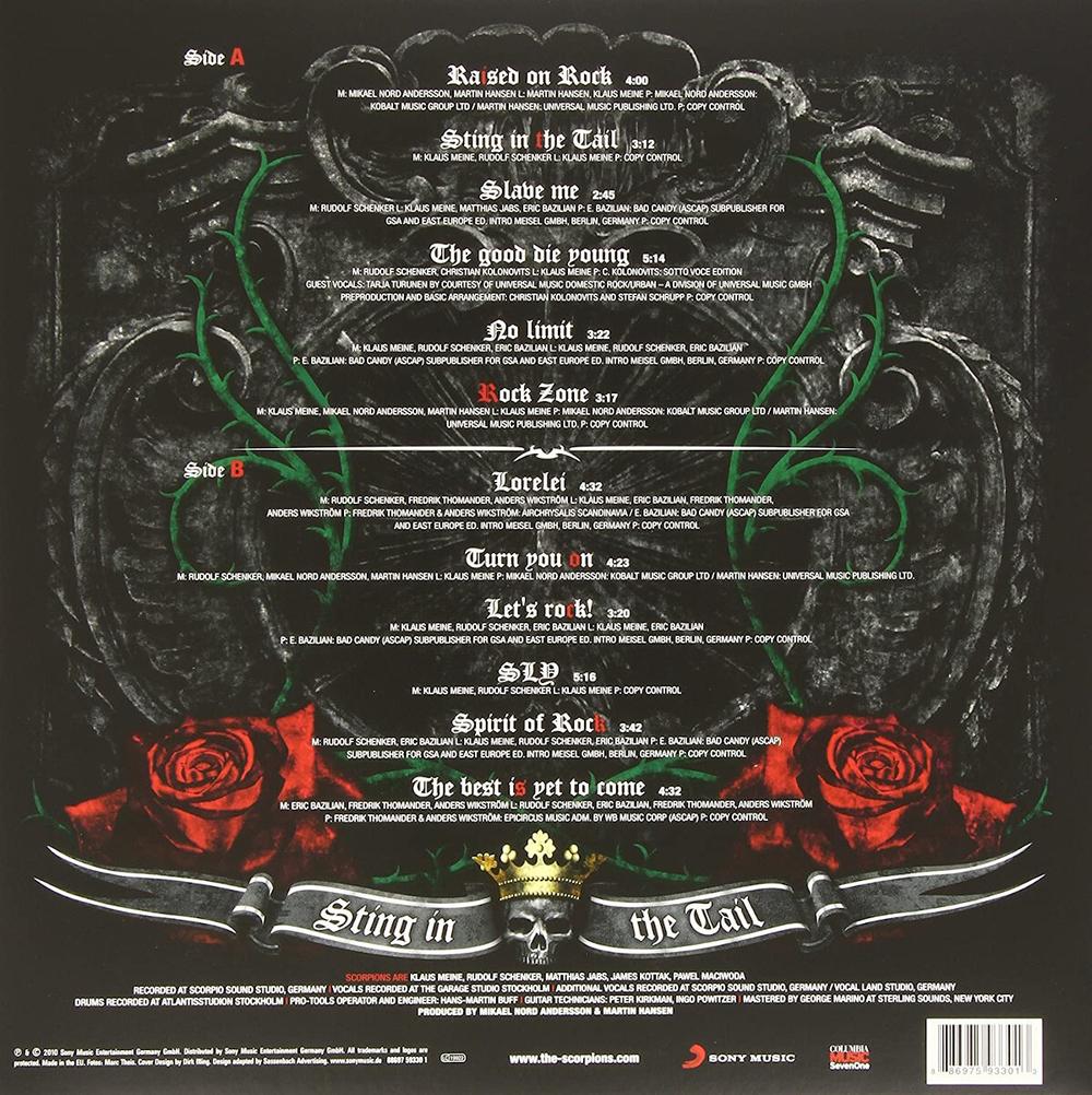 Scorpions — Sting In The Tail (LP)