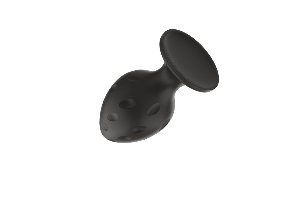 Силиконовая анальная пробка черная M (6.7*3.5cm) 3304-02