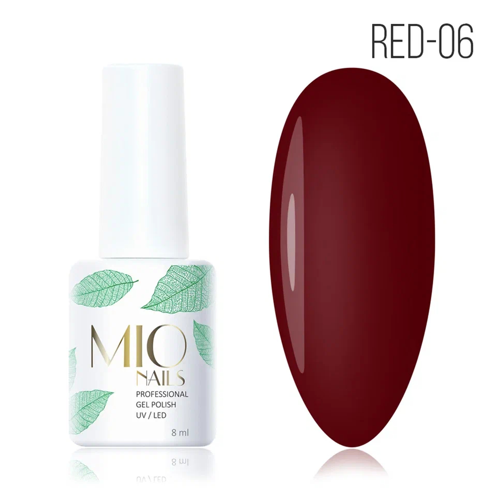 Гель-лак RED №06 MIO Nails, 8мл
