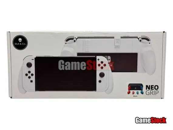 Защитный чехол Skull &amp; Co. NeoGrip для Nintendo Switch/Switch OLED c 3 сменными ручками, Черный