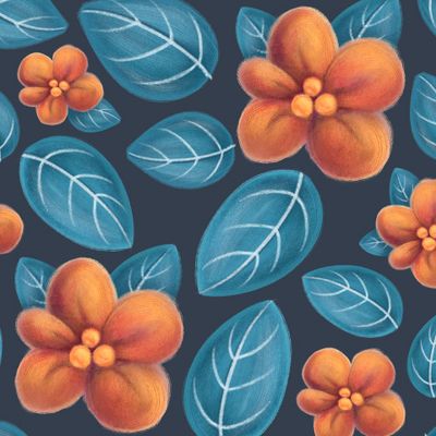 Оранжевые цветы