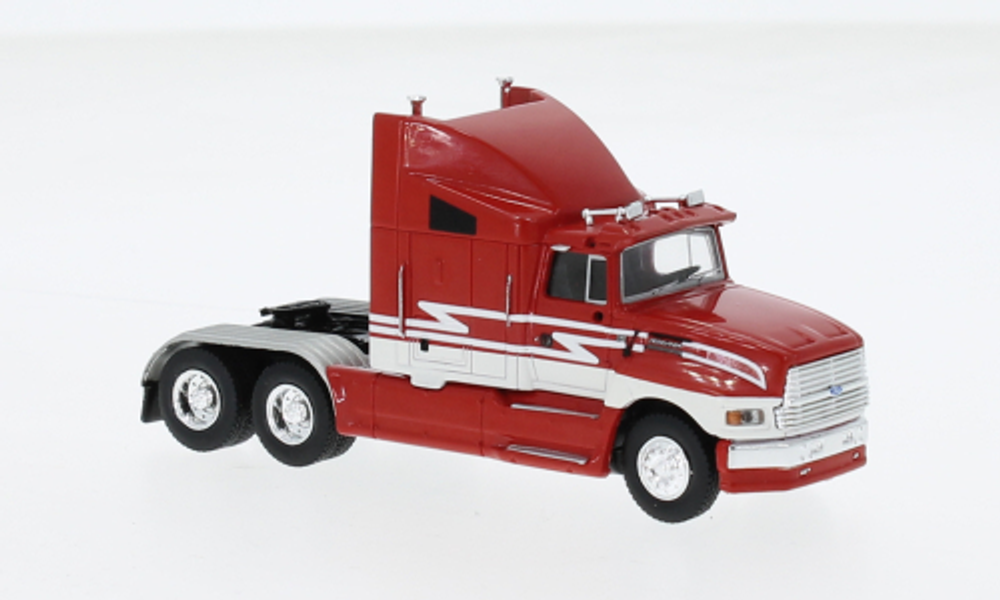 Тягач Ford Aeromax, красный/бежевый, 1990, 1:87