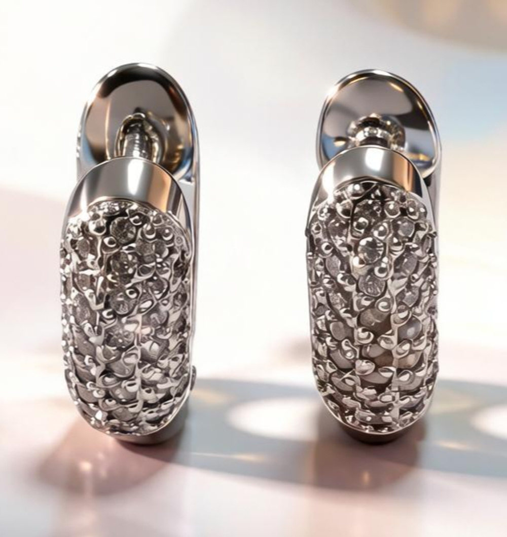 Ювелирные серьги из серебра 925 пробы