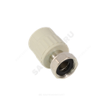 Муфта PP-R комбинированная серая Дн 20х1/2" с накидной гайкой VALFEX 10139020Г