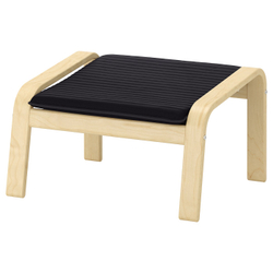 IKEA POÄNG  (ИКЕА ПОЭНГ)  -  Подушка для подставки для ног - Книса черная