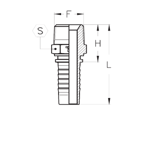 Фитинг DN 16 BSPT 3/4