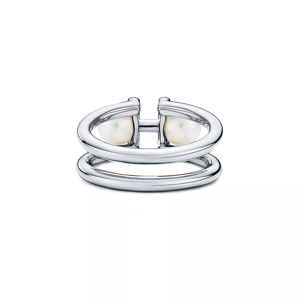 Кольцо из серебра 925 и жемчуга, Tiffany 💝 HardWear-В наличии