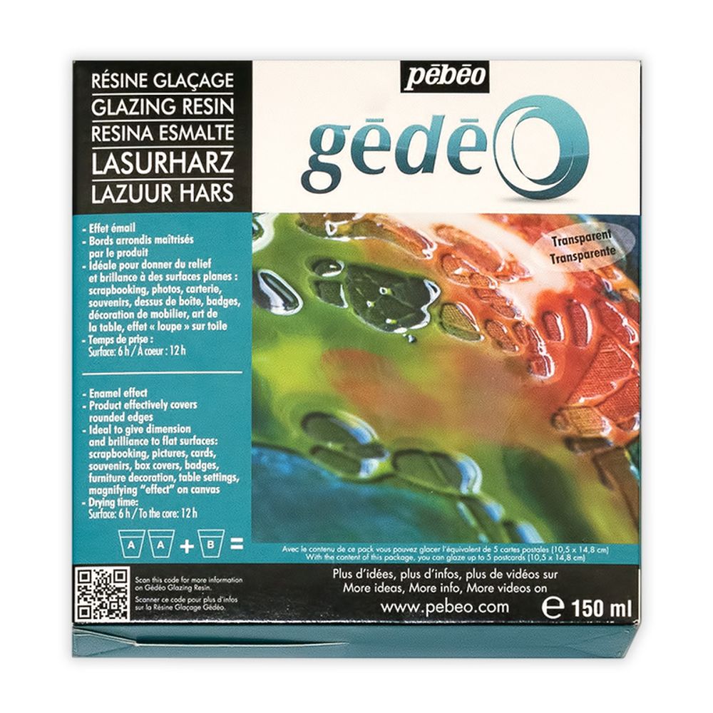 Смола эпоксидная с эффектом глазури Gedeo 150 мл, Pebeo