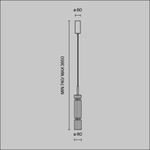 Подвесной светодиодный светильник Maytoni Ordo MOD272PL-L12BS3K1
