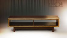 Тумба под TV 2194 х 370 (Мореный дуб/Сильвер)