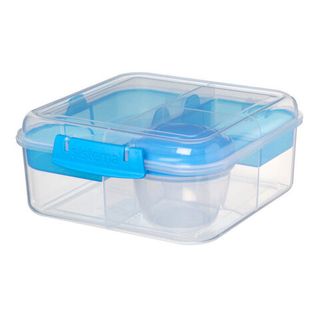 Ланч-бокс с баночкой Sistema "Bento TO GO", многосекционный, 1,25 л, цвет Голубой