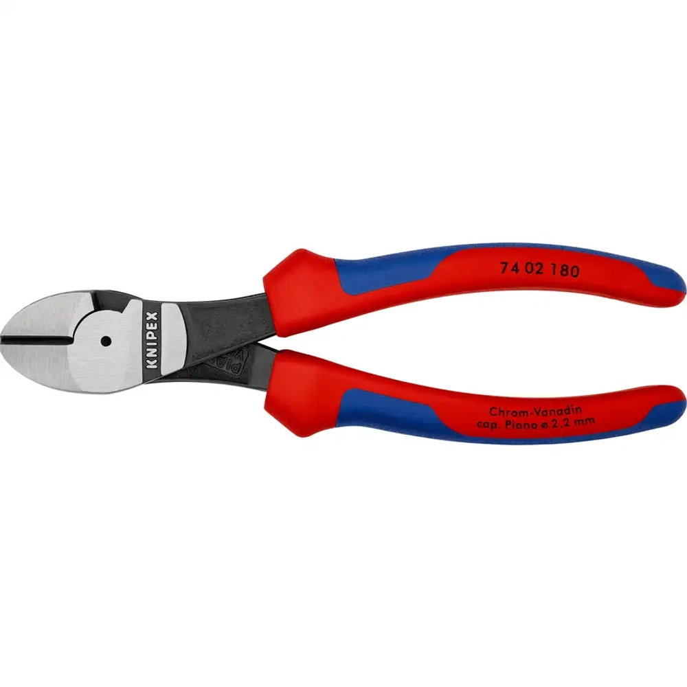 Кусачки боковые особой мощности черненые 180 мм Knipex 74 02 180 SB
