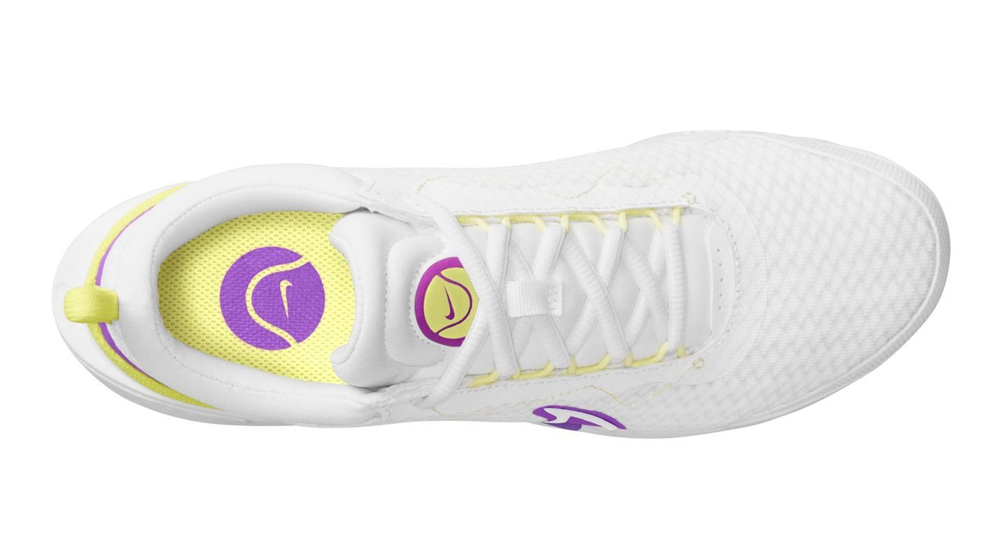 Женские Кроссовки теннисные Nike Zoom Court Pro HC - white/fuchsia dream/citron tint/earth