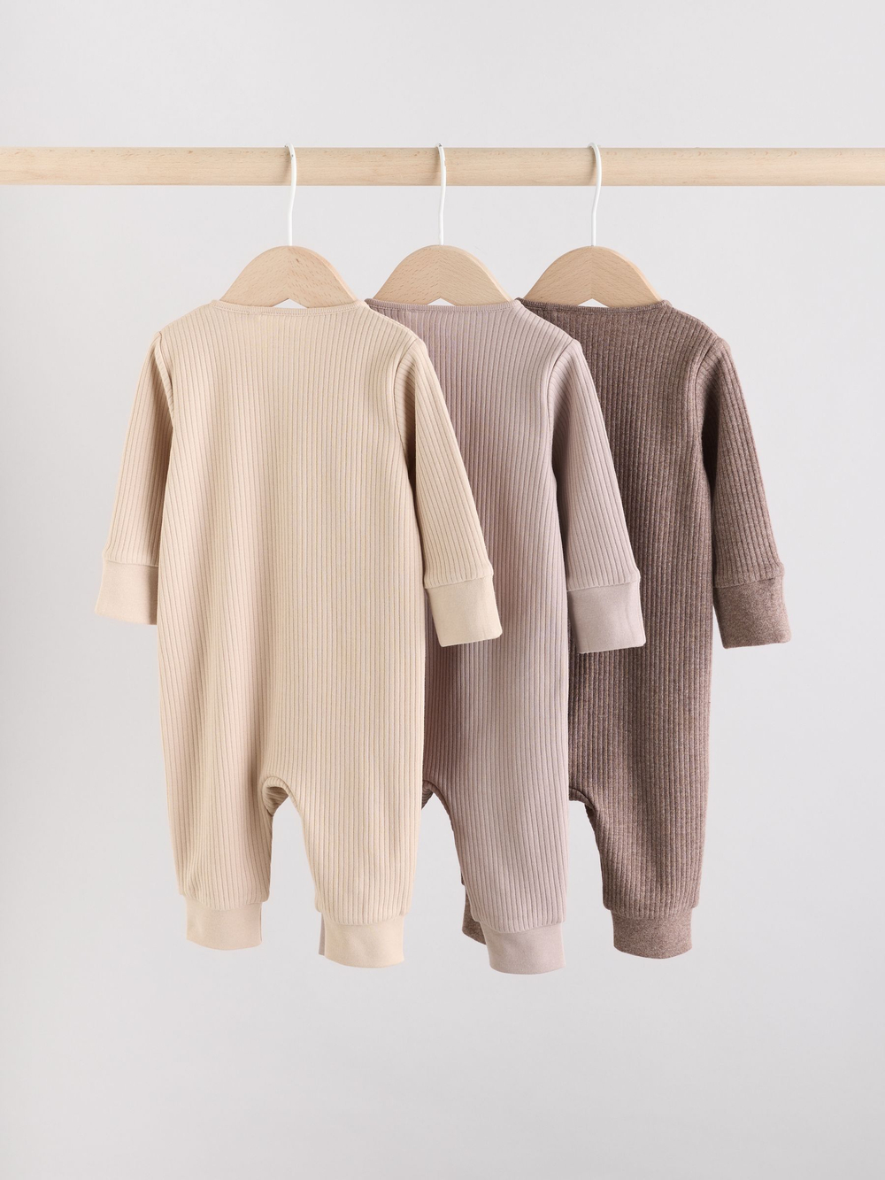 Комбинезон / Cлип для малышей Next AW2-280, 3 шт., Коричневый, Бежевый