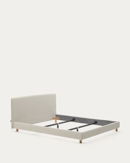 Кровать Valma La Forma из жемчужного шенилла со съемным чехлом для матраса 160 x 200 см