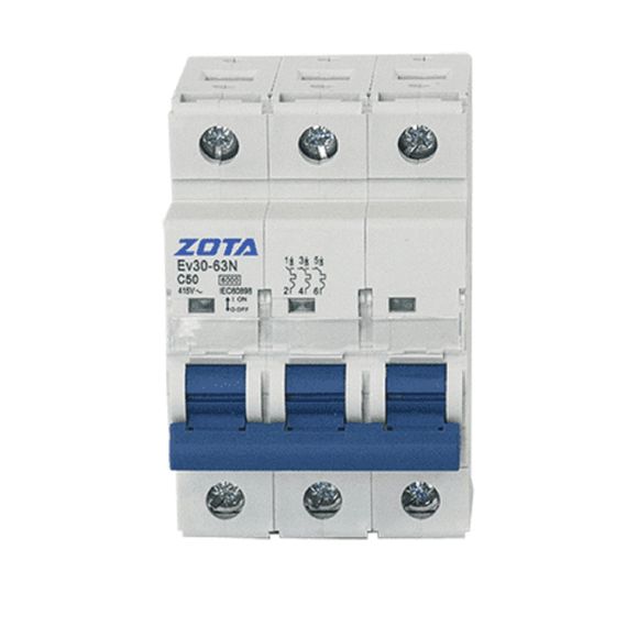 Автомат ZOTA Ev30-63N 3П 50А С 31721