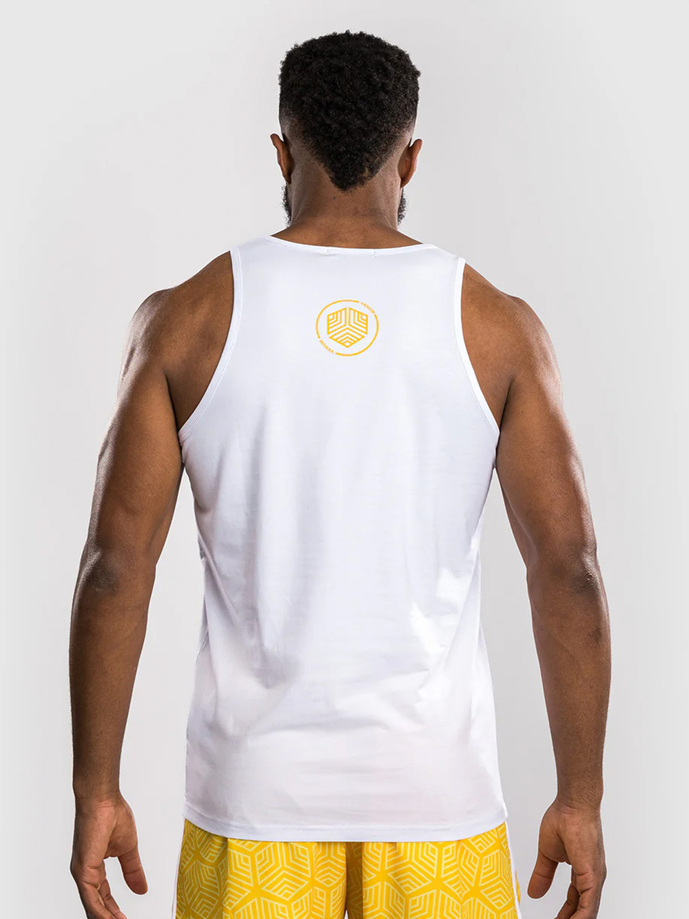 Майка спортивная Venum Octane White/Vibrant Yellow