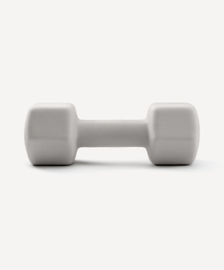 Гантель неопреновая STARFIT DB-201 5 кг, тепло-серый пастель