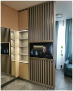 TV перегородка из Ясеня 40х150мм