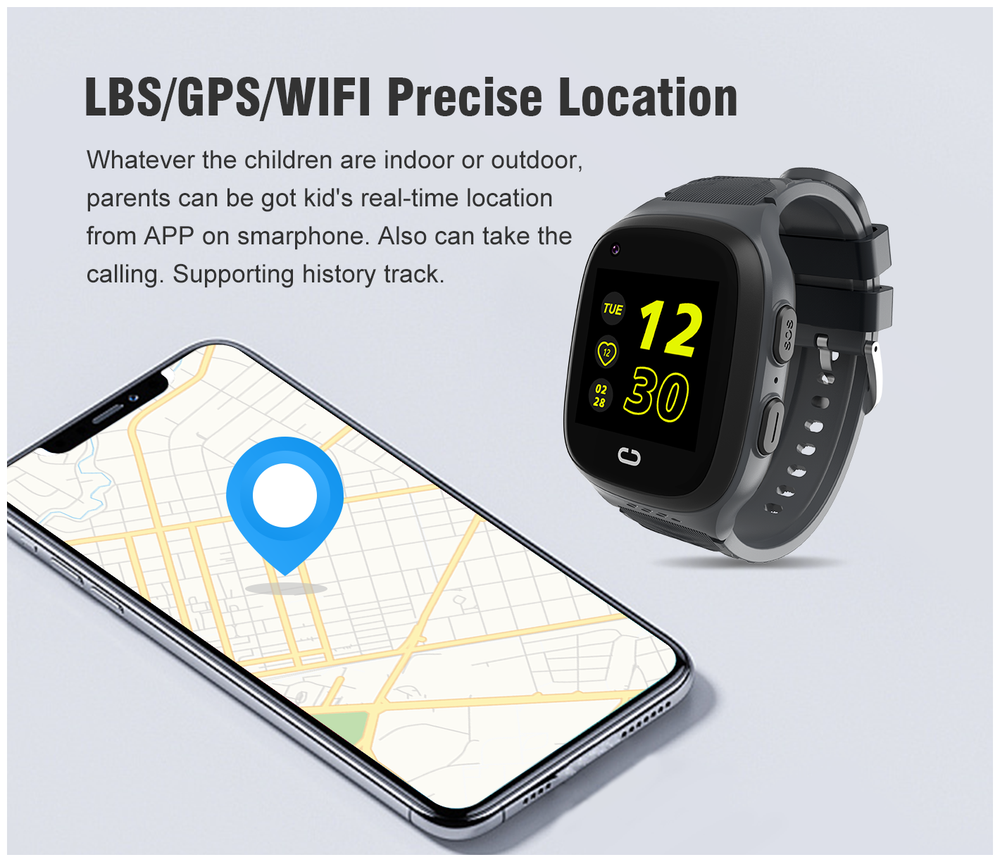 Детские умные часы Smart Baby Watch LT31E, голубой