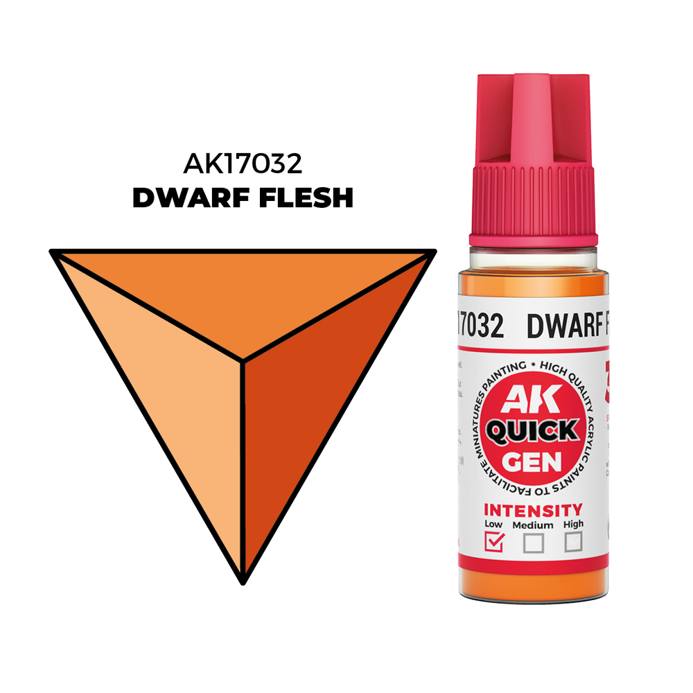 AK Interactive Dwarf Flesh Quick Gen - контрастная акриловая краска, 18 мл