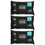 Dude Products, Flushable Wipes, XL, Mint Chill, 3 Pack, 48 Wipes Each
