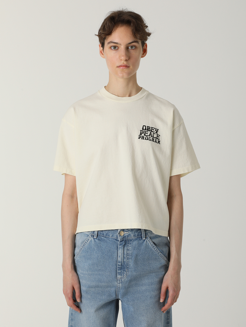 Женская Футболка Obey Peace Program