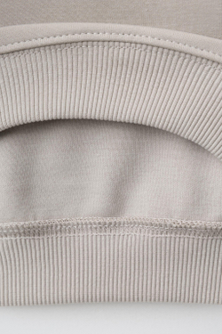 ZARA КОМПЛЕКТ ИЗ ТОЛСТОВКИ И БРЮК БАРРЕЛЬ ИЗ ТКАНИ ИНТЕРЛОК, ЦВЕТ ЛЬДА