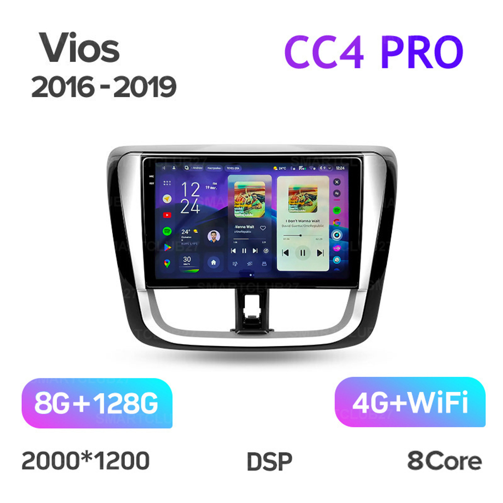 Teyes CC4 Pro 10,2" для Toyota Vios, Yaris L 2016-2019