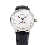 ZEPPELIN Hindenburg Collection Quartz Movement Women"s Watch 36mm White Dial Stainless Steel Case