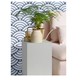 IKEA VATTENKRASSE  (ИКЕА ВАТТЕНКРАССЕ)  -  Лейка - слоновой кости/золотистая 0.9 л