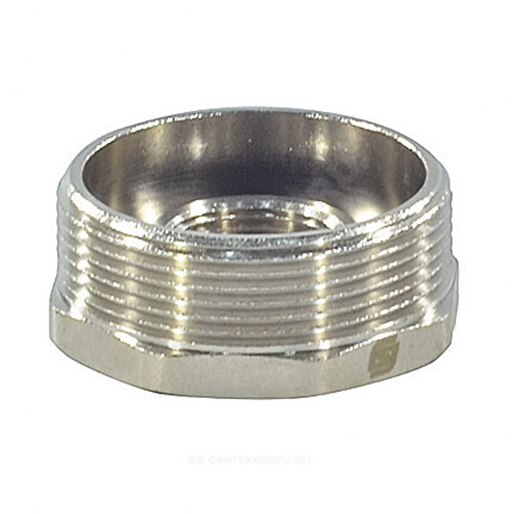 Футорка латунь никель Ду 50х40 (2"х1 1/2") НР/ВР SantechSystems
