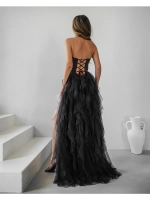 черное макси платье + plus size