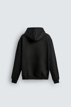 ZARA БАЗОВОЕ ХУДИ HEAVYWEIGHT, ЧЕРНЫЙ