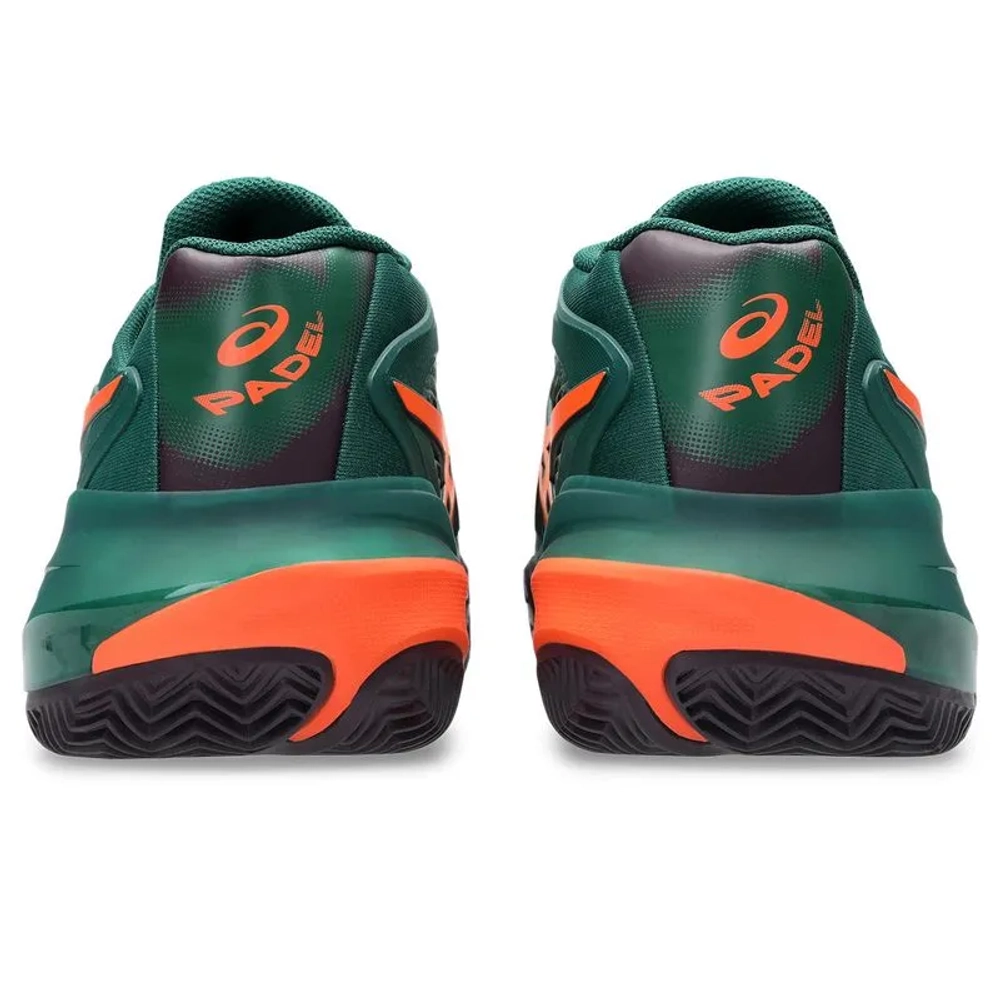 Мужские кроссовки для Padel Asics Gel-Resolution X Padel - jewel green/energy orange