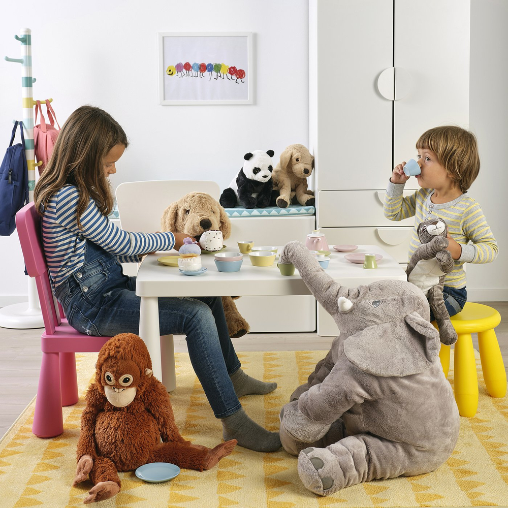 IKEA DUKTIG  (ИКЕА ДУКТИГ)  -  Игрушечный сервиз, 8 чашек/блюдец - разные цвета