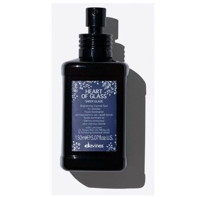 Термозащитный флюид для придания блеска волосам оттенка блонд Davines Heart Of Glass Sheer Glaze 150 мл