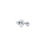 Серьги из серебра с бриллиантами, Tiffany💎diamonds by the Yard 0.06ct. В наличии