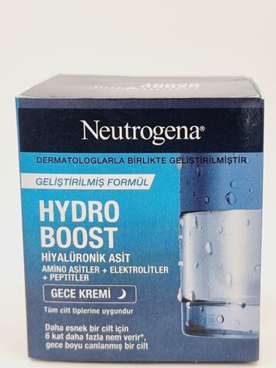 Neutrogena Ночной увлажняющий крем-гель для лица Hydro Boost Sleeping Cream с гиалуроновой кислотой 50 мл (Франция)