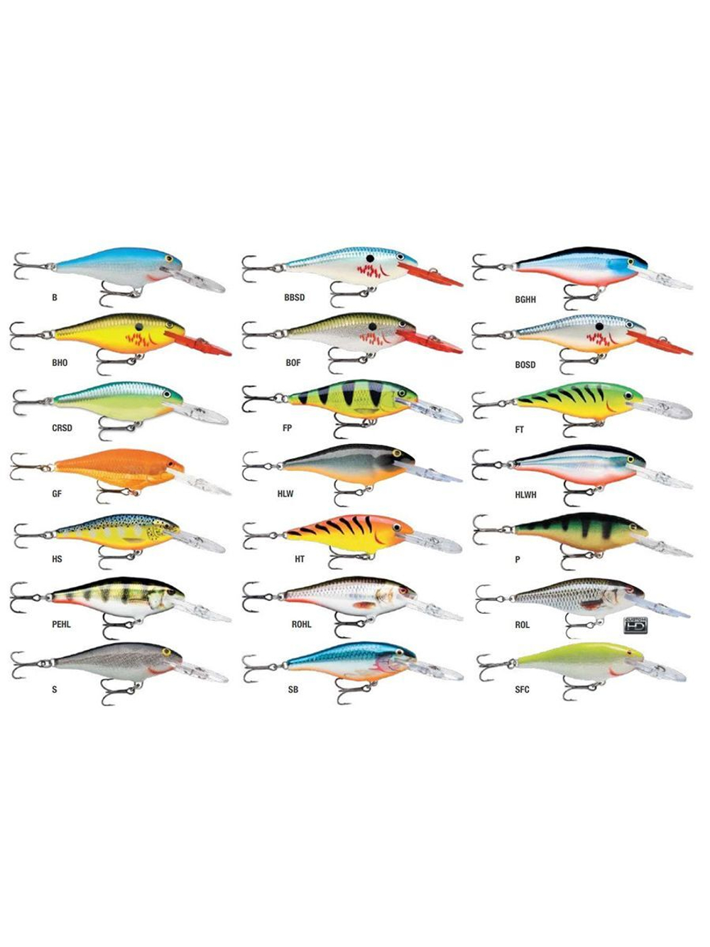 Воблер RAPALA Shallow Shad Rap 09, 9см, 12гр, цвет HT