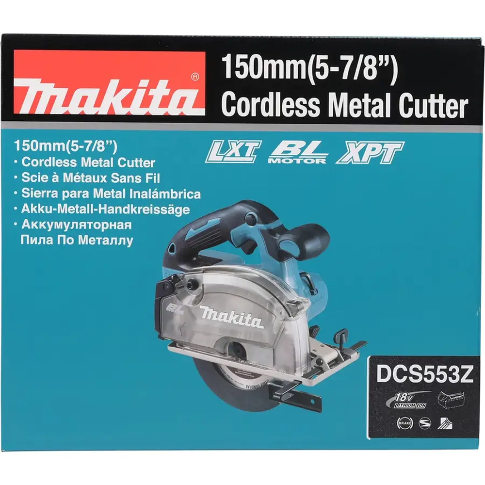 Аккумуляторная дисковая пила по металлу Makita DCS553Z