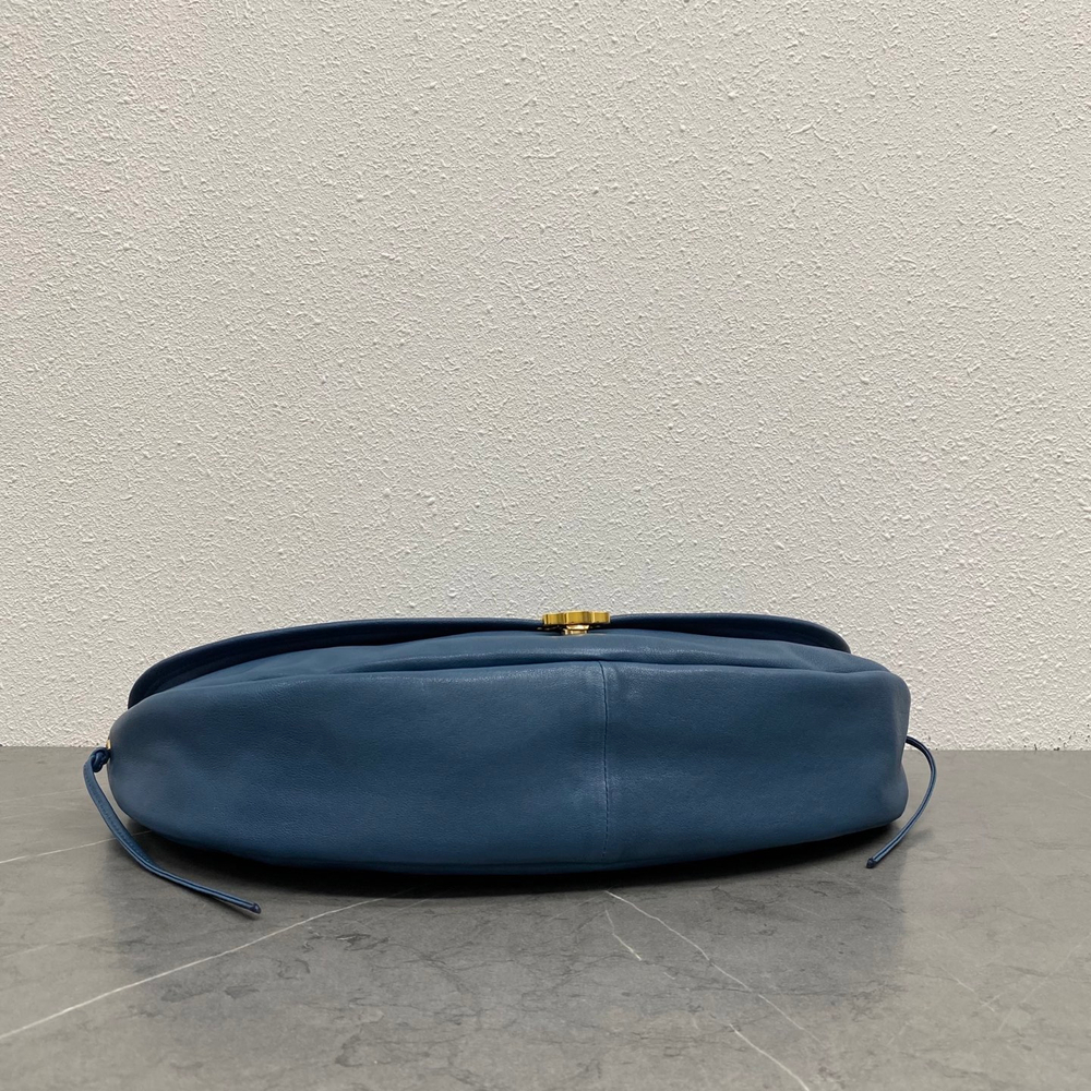 Сумка Celine Halfmoon, синяя — фото 4