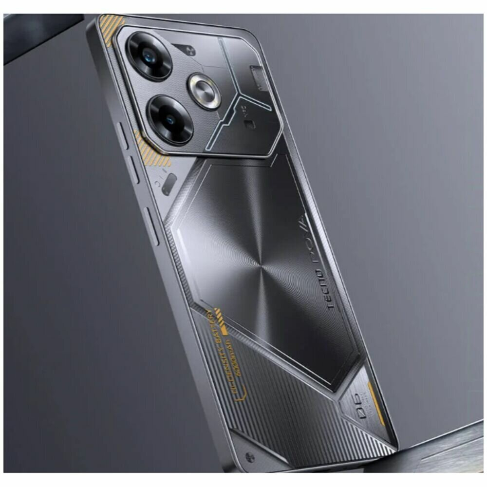 Смартфон Tecno Pova 6 8/256GB, Android 14, 120Гц, 6.8", Full HD, AMOLED, Meteorite Grey