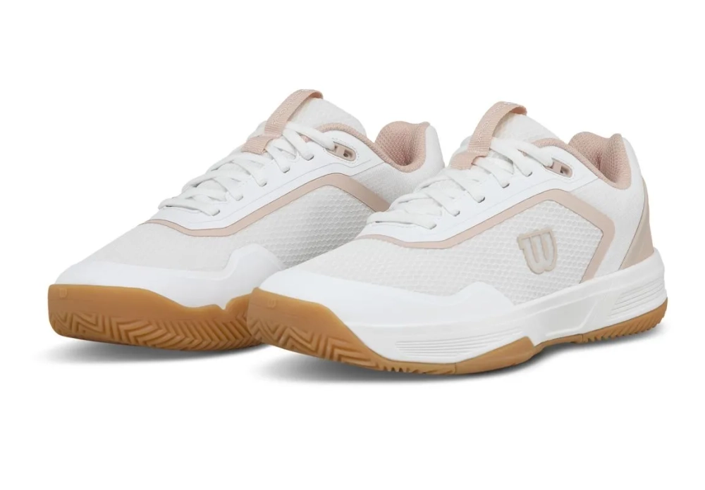 Женские теннисные кроссовки Wilson Court Glide - white/cameo rose/gum