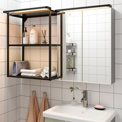 IKEA SILVERGLANS  (ИКЕА СИЛВЕРГЛАНС)  -  Светодиодная лента для ванной - диммируемая антрацит 60 см
