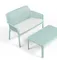 Подушка для уличного дивана Net Bench, белая