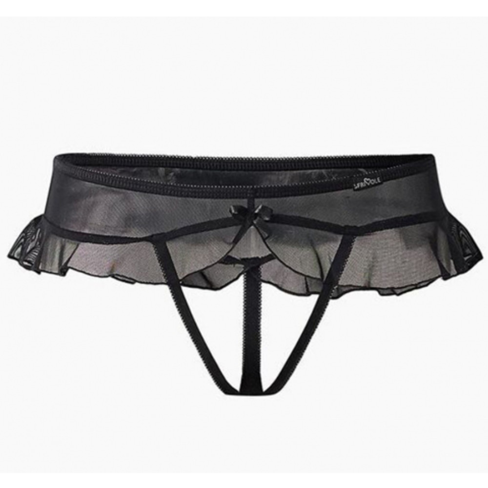 Трусики с доступом и юбочкой Le Frivole Easy to love (XS/S, 40-42)
